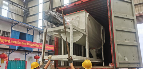 Hay pellet production plant packing and shipping to Gansu Province, China